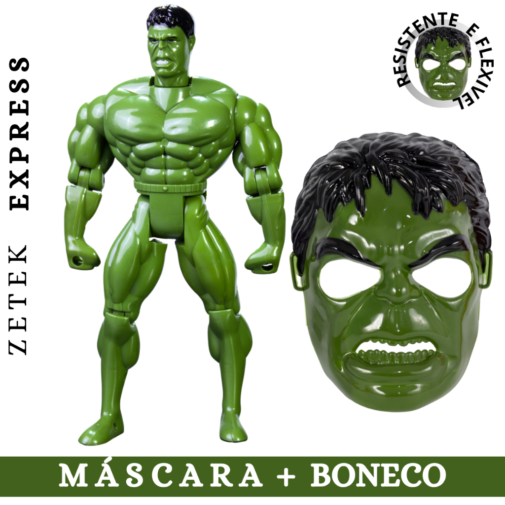 Kit Mascara Confortável + Boneco 30cm Brinquedo H