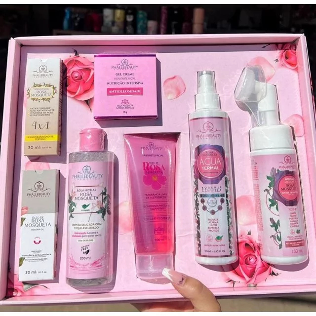 Kit Rosa Mosqueta com 7 Itens de Skincare – 