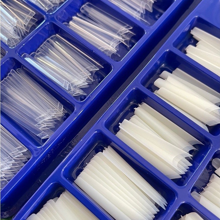 Unhas Tips Bailarina Nails Transparente 100 unidad