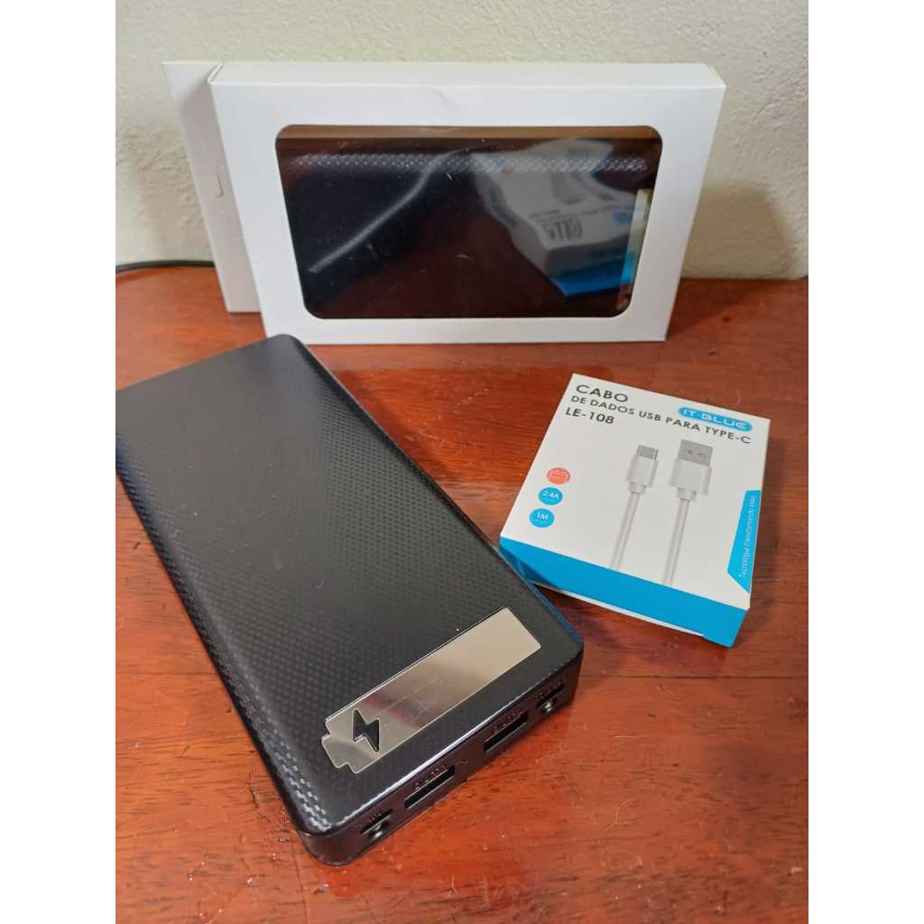 Carregador Portátil Power Bank 50w USB Mi 20000MA