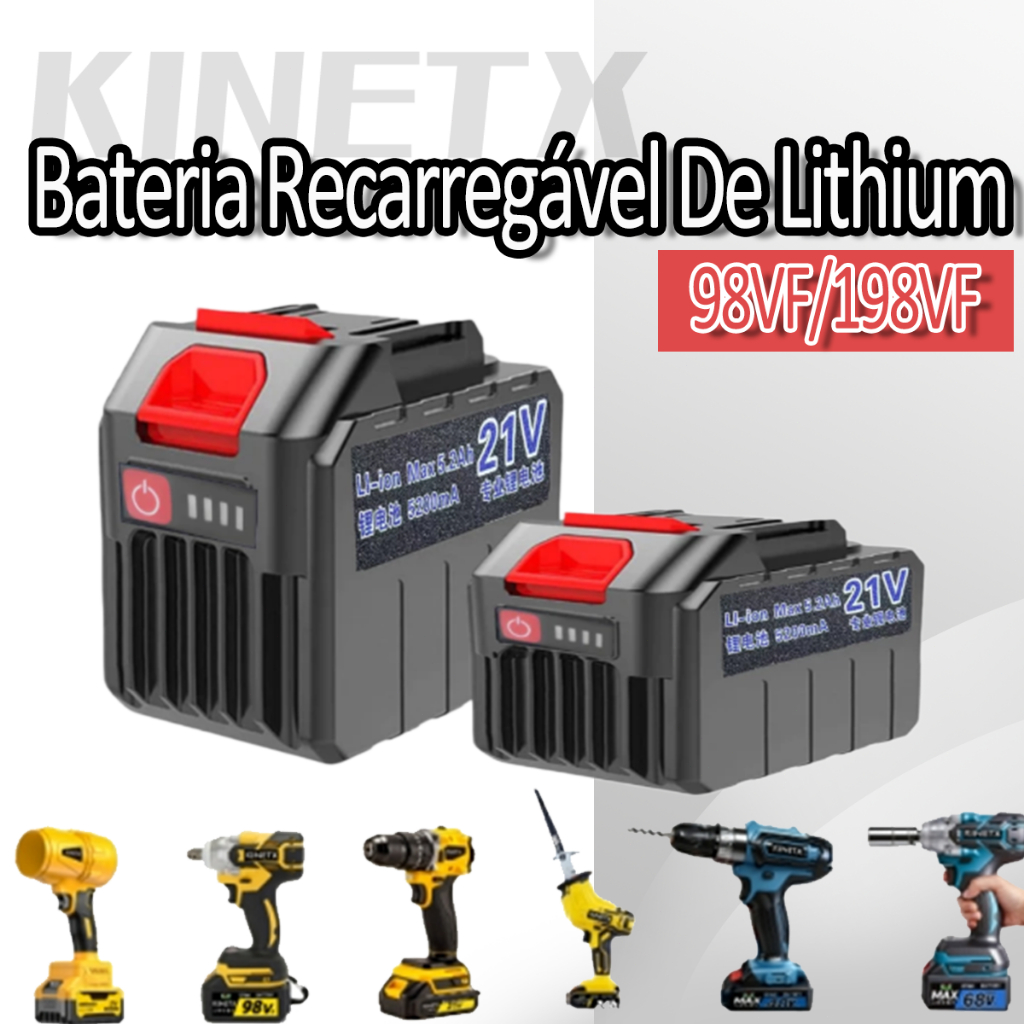 KINETX Bateria Recarregável De Lithium 98VF/198VF