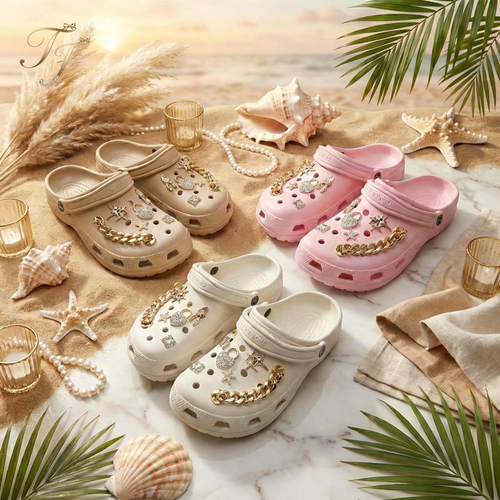 Babuche Feminino EVA Nuvem Confortável com Pins e