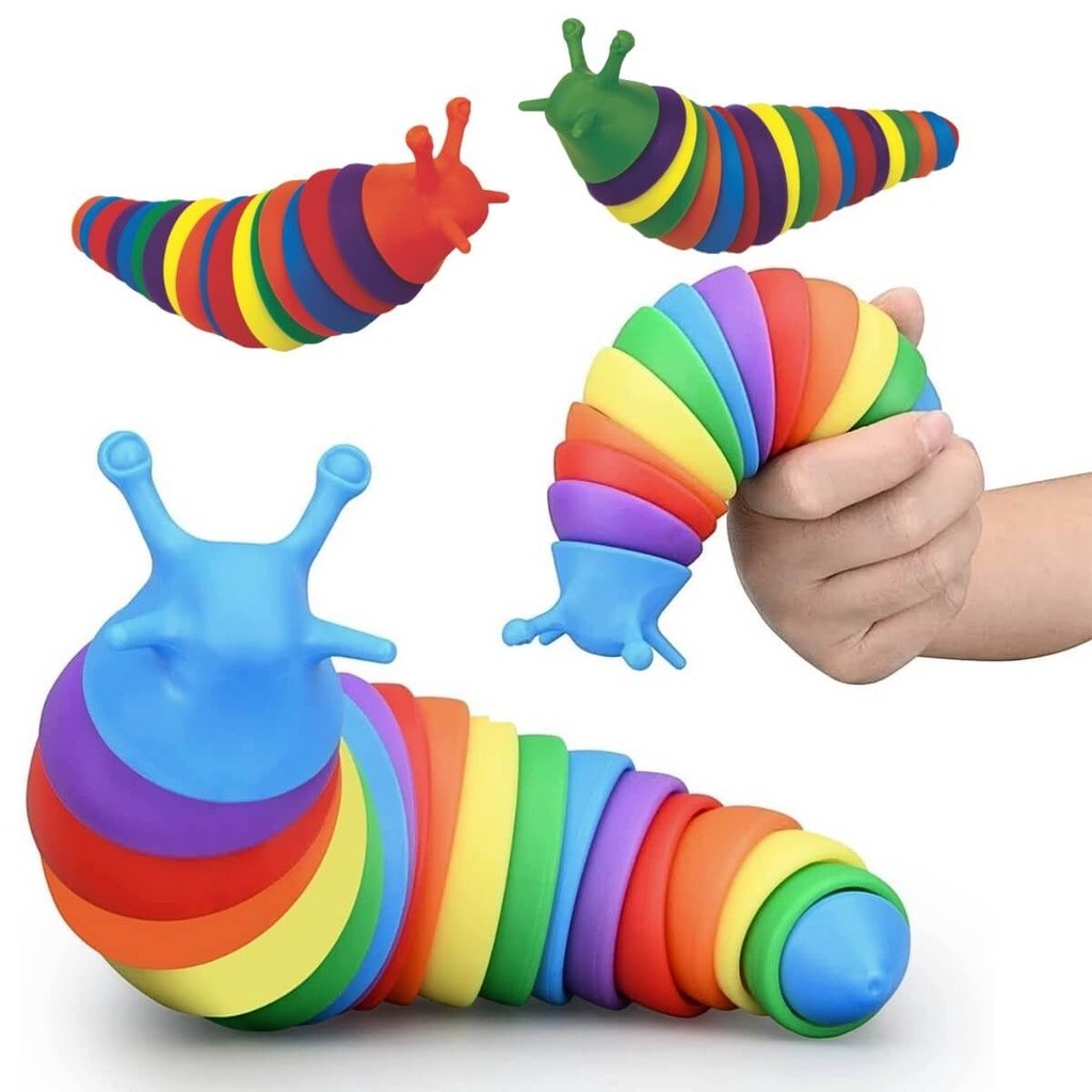 Brinquedo Lesma 3D Sensorial Creckpeia Colorida Ar