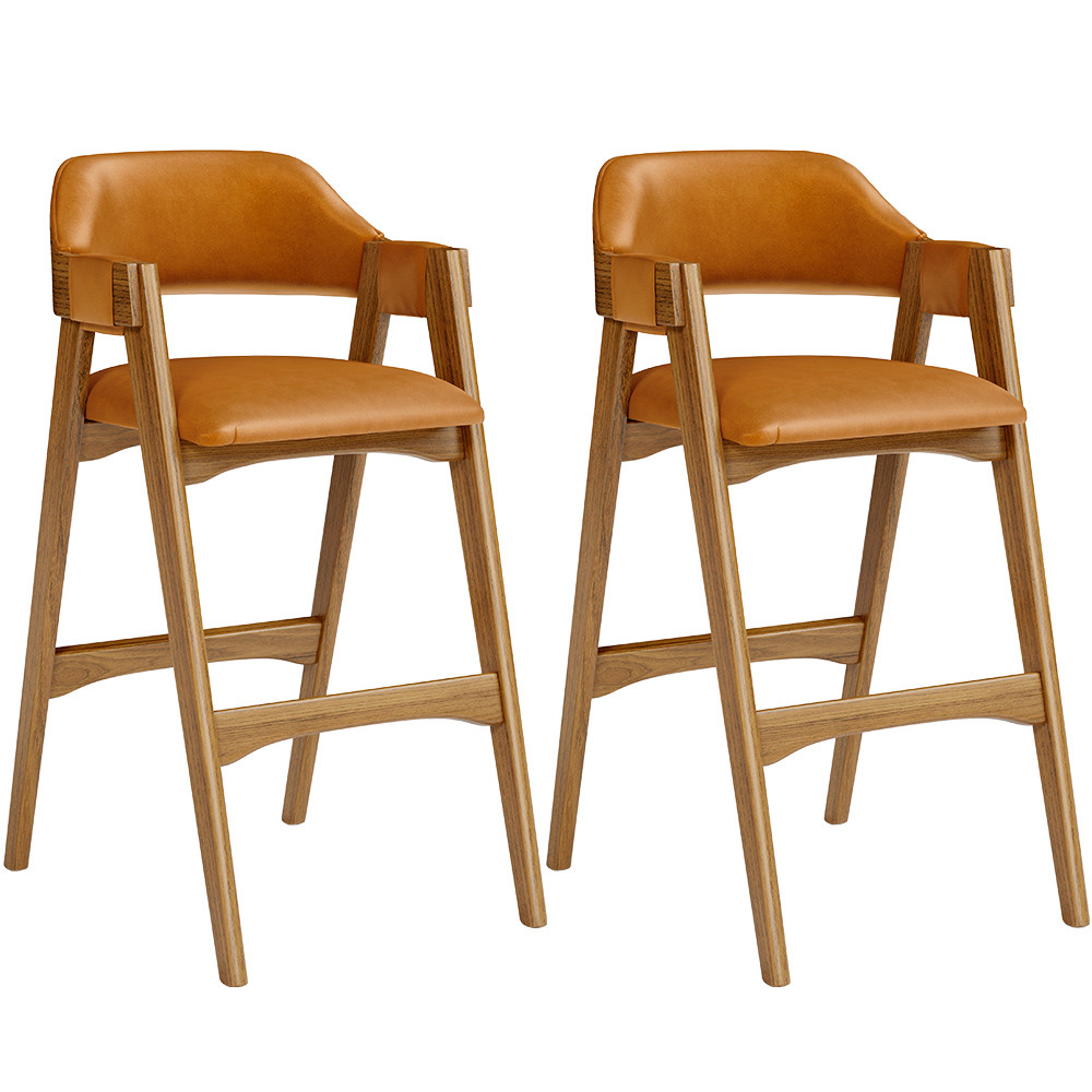 Kit 02 Banquetas Altas Para Cozinha Sala de Jantar