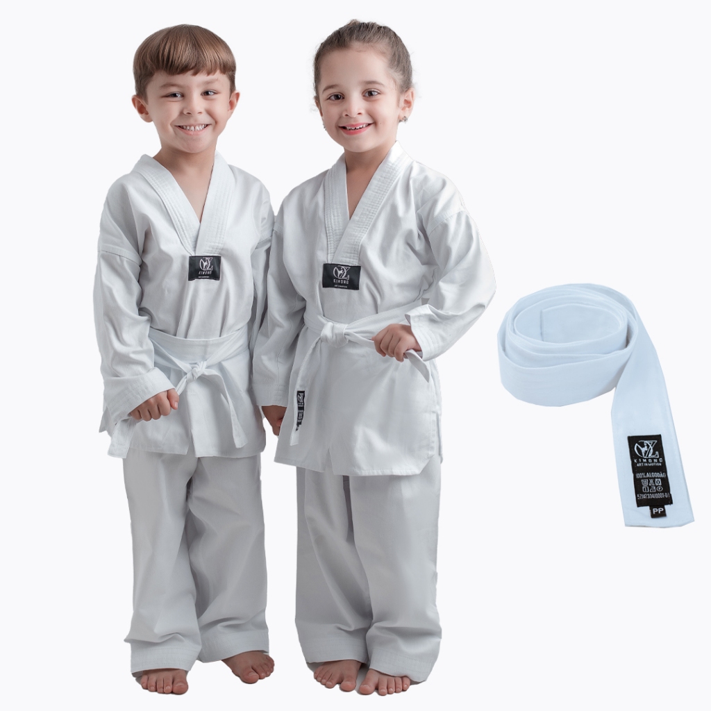 Dobok Kimono Roupa Taekwondo 100% Algodão Leve In