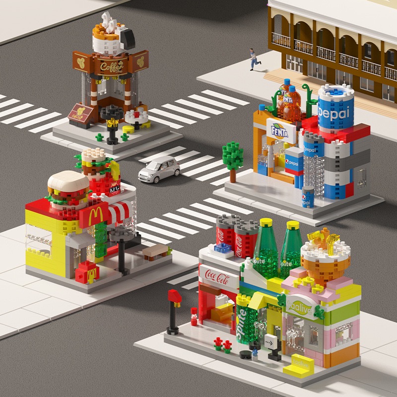 Mini Blocos de Montar Arquitetura  Brinquedo Educa