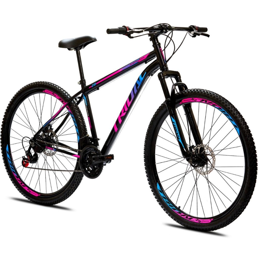 Bicicleta Aro 29 Aço Mountain Bike Tridal com Fre