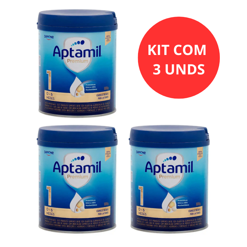 KIT C/3 FORMULA INFANTIL APTAMIL PREMIUM 1 0-6 MES