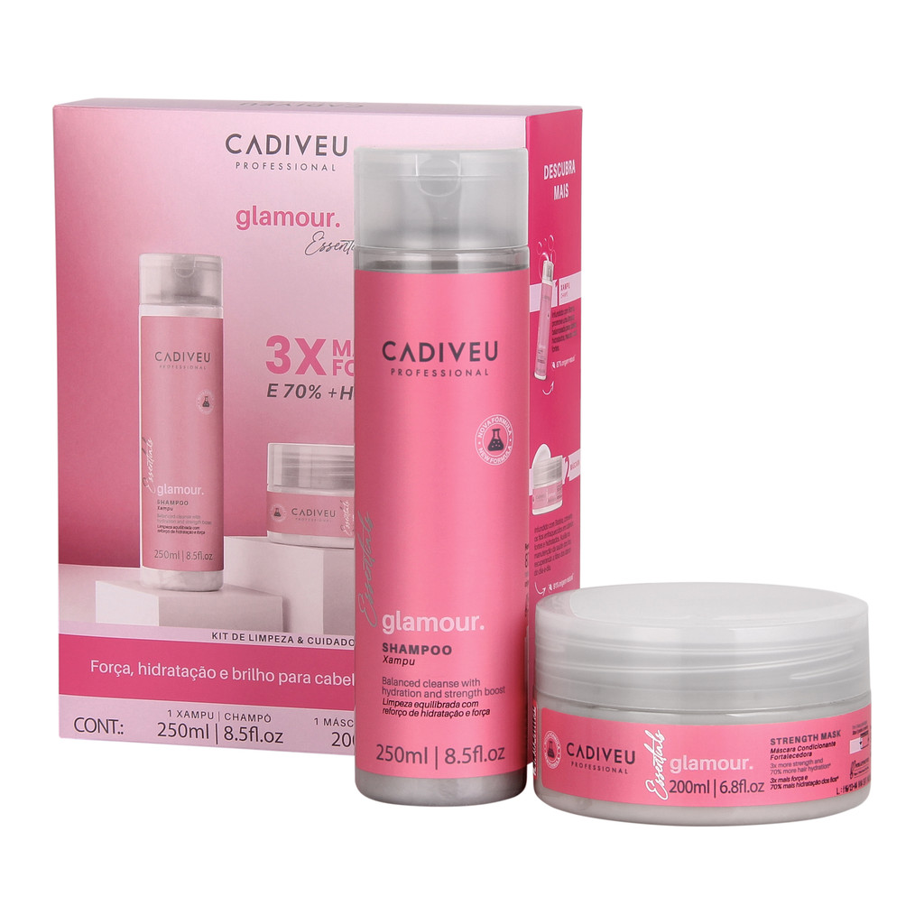 KIT PROFESSIONAL GLAMOUR  SHAMPOO 250ML + MÁSCARA