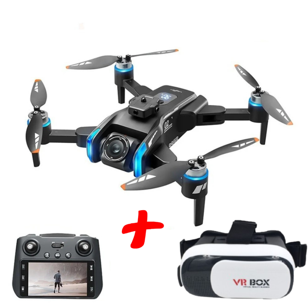 Drone XT808 com Tela  Câmera GPS, Wi-Fi FPV Motor