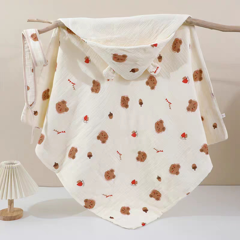 Toalha de Banho Para Bebê 100% algodão Com Capuz