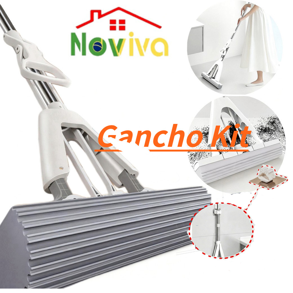 Noviva|Mop Rodo Esponja PVA 130cm Combinação | L