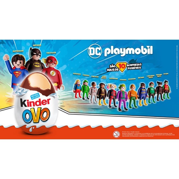 Kinder Ovo Playmobil DC 2026 -Brinquedo Colecioná