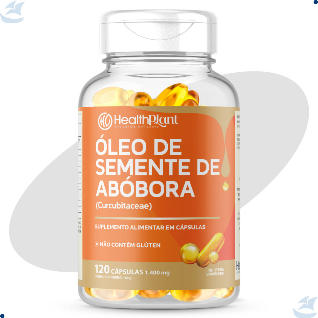 ÓLEO DE SEMENTE DE ABÓBORA 120CAPS 1400MG CONTRA