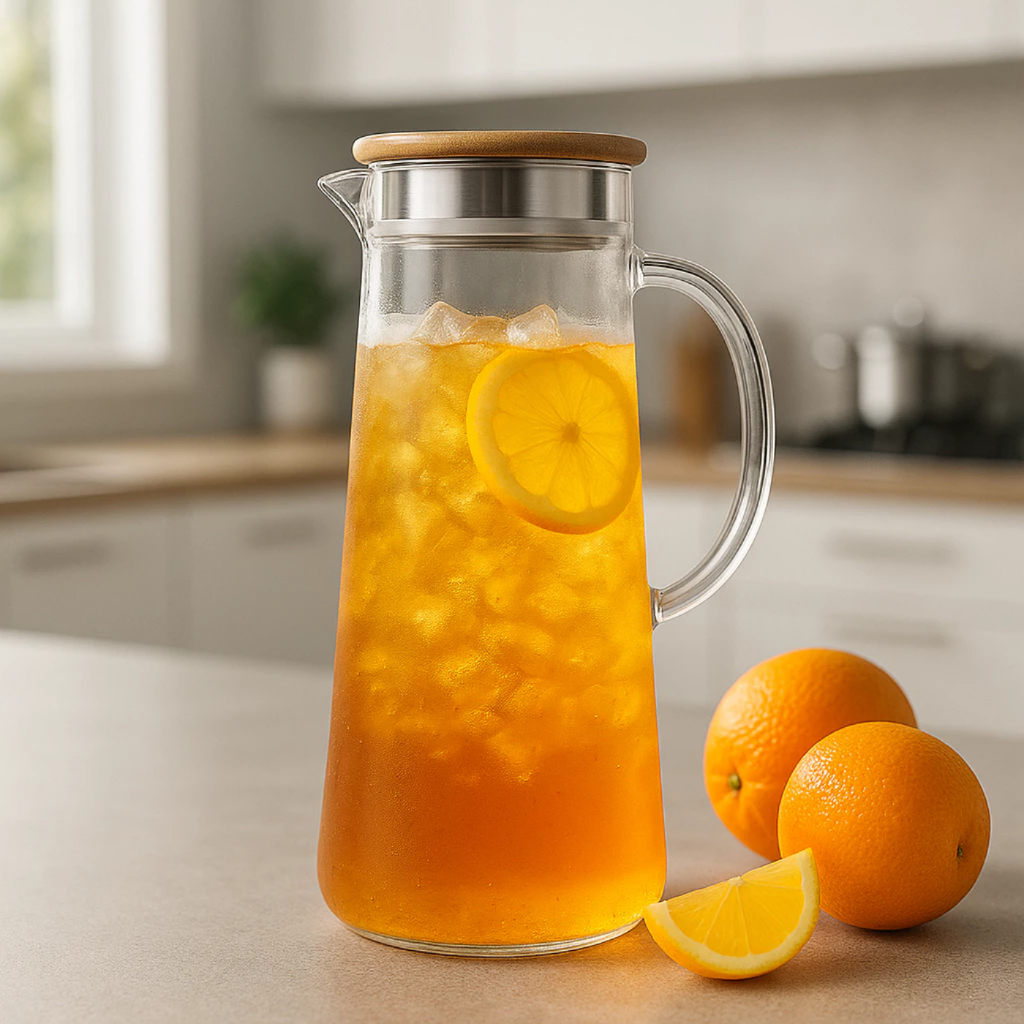 Jarra de Vidro 1,7L Borossilicato Transparente com