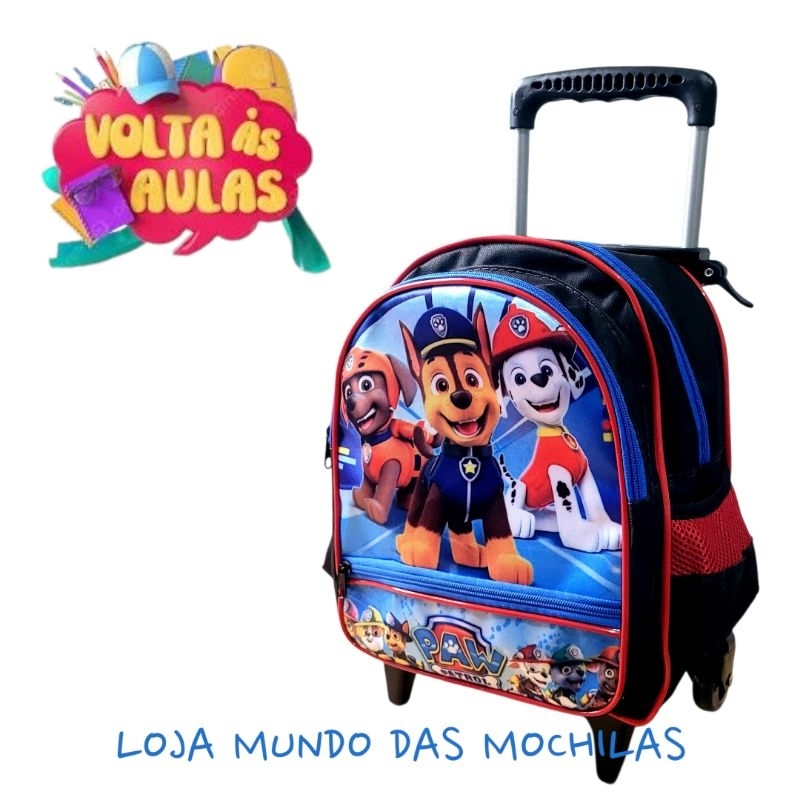 Mochila Escolar Infantil Creche Pequena Com Rodinh