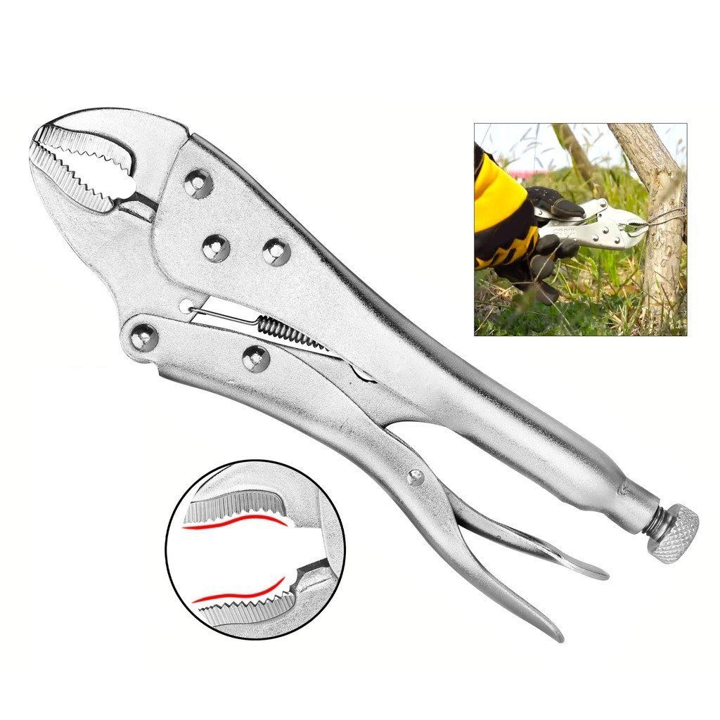 Alicate de Pressão Em Aço Carbono Com Mordente C