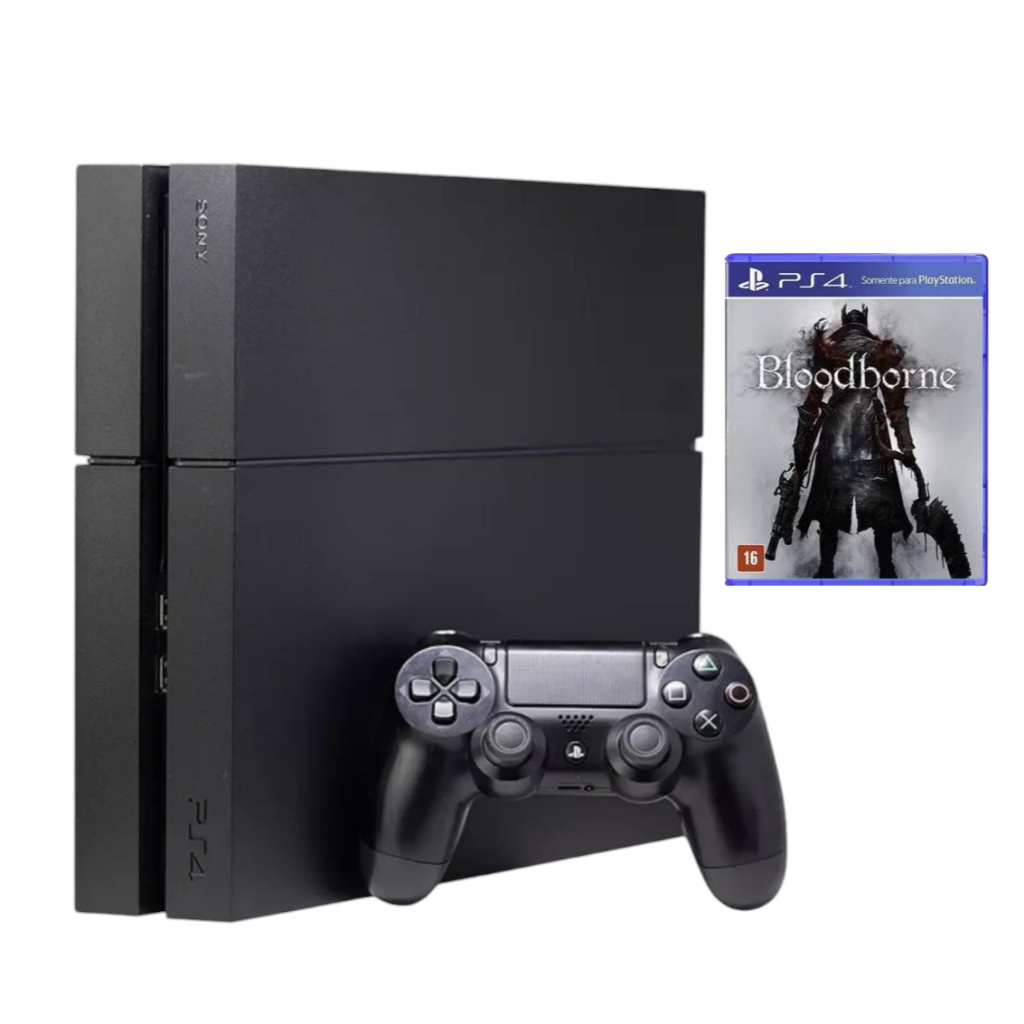 Ps4 fat usado de 500gb imperdível