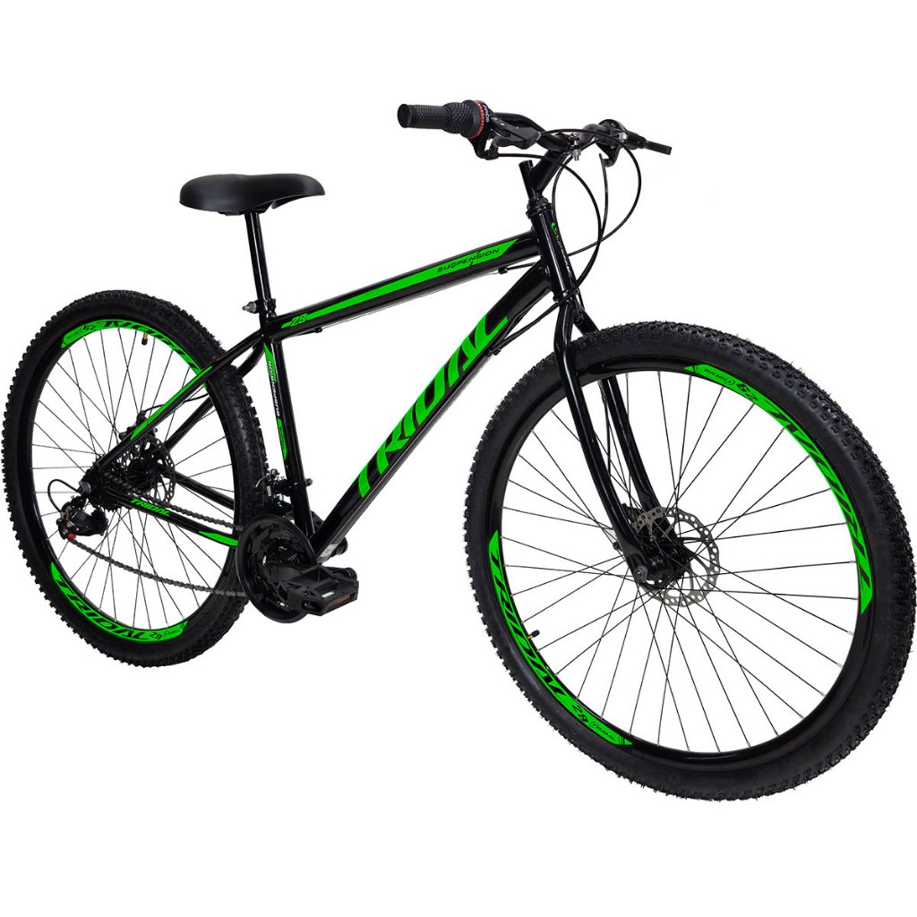 Bicicleta Aro 29 MTB Aço 21 Marchas Freio a Disco
