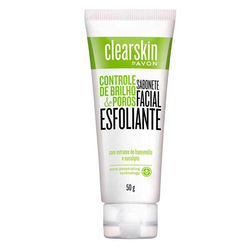 Sabonete Facial Esfoliante Avon Clearskin 50g R