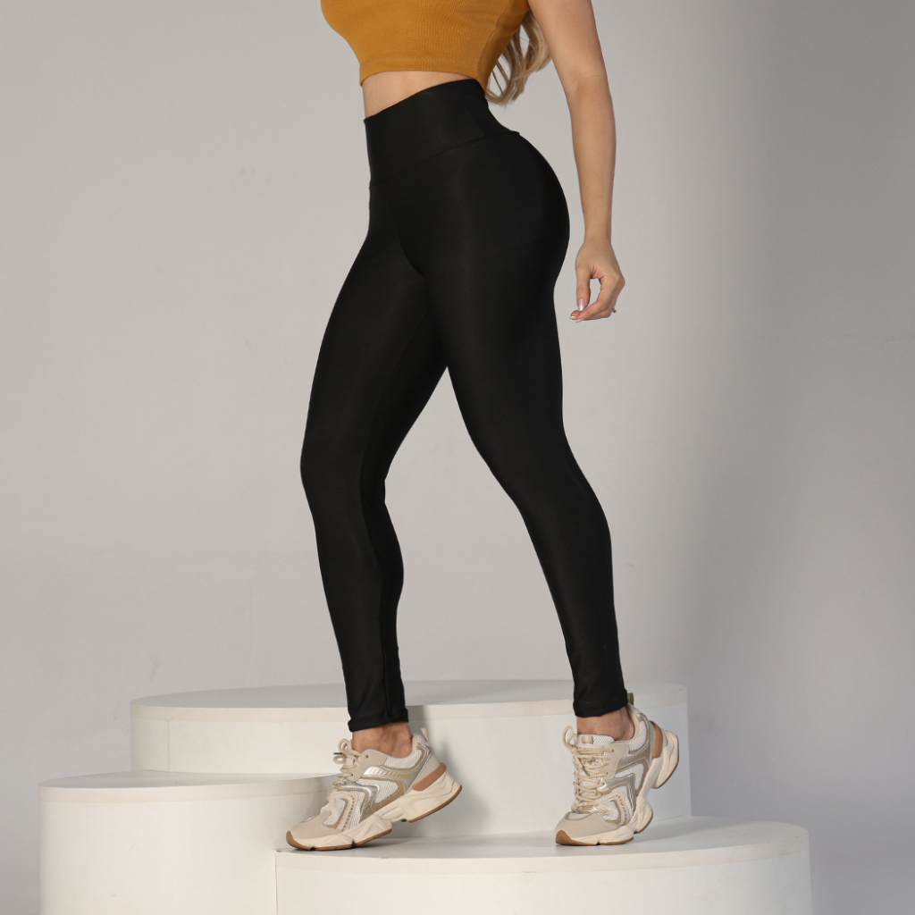Calça Legging  de Cintura Alta para Academia Femi