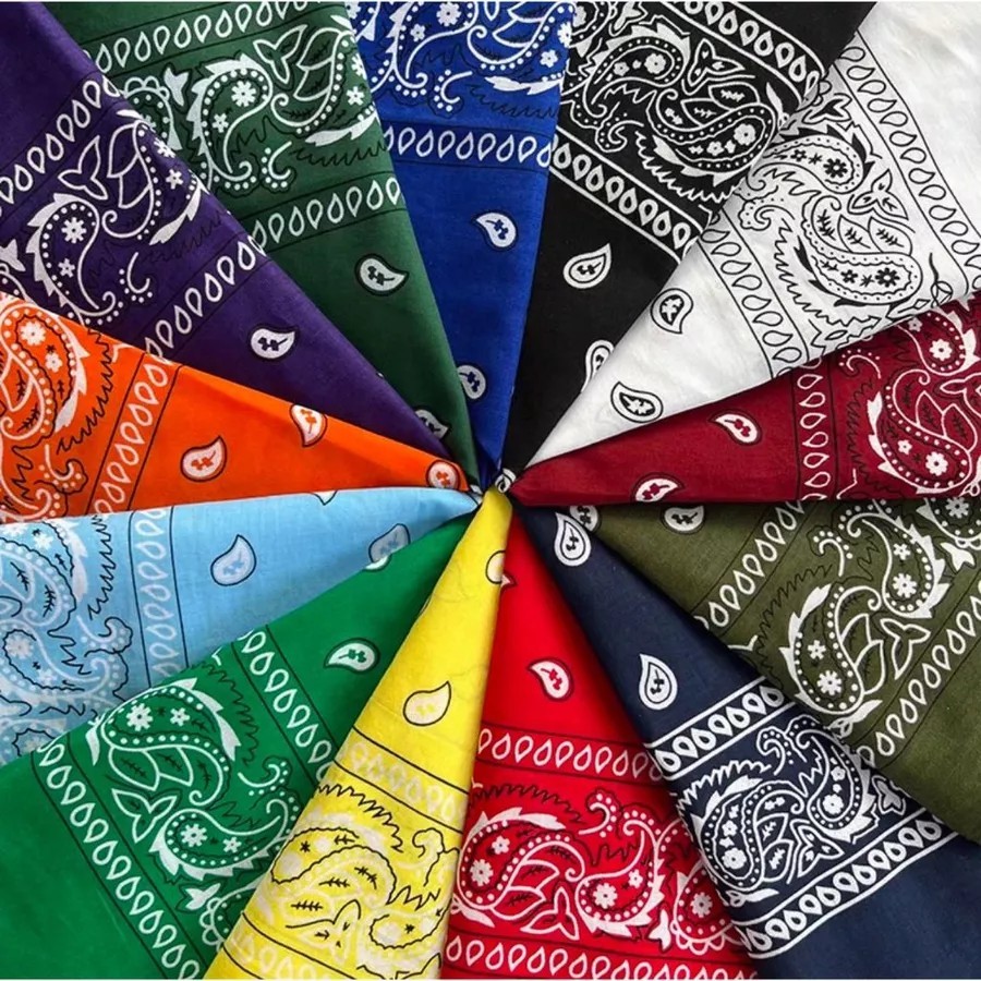 Bandana Lenço Estampada Varias Cores Moda Adulto 