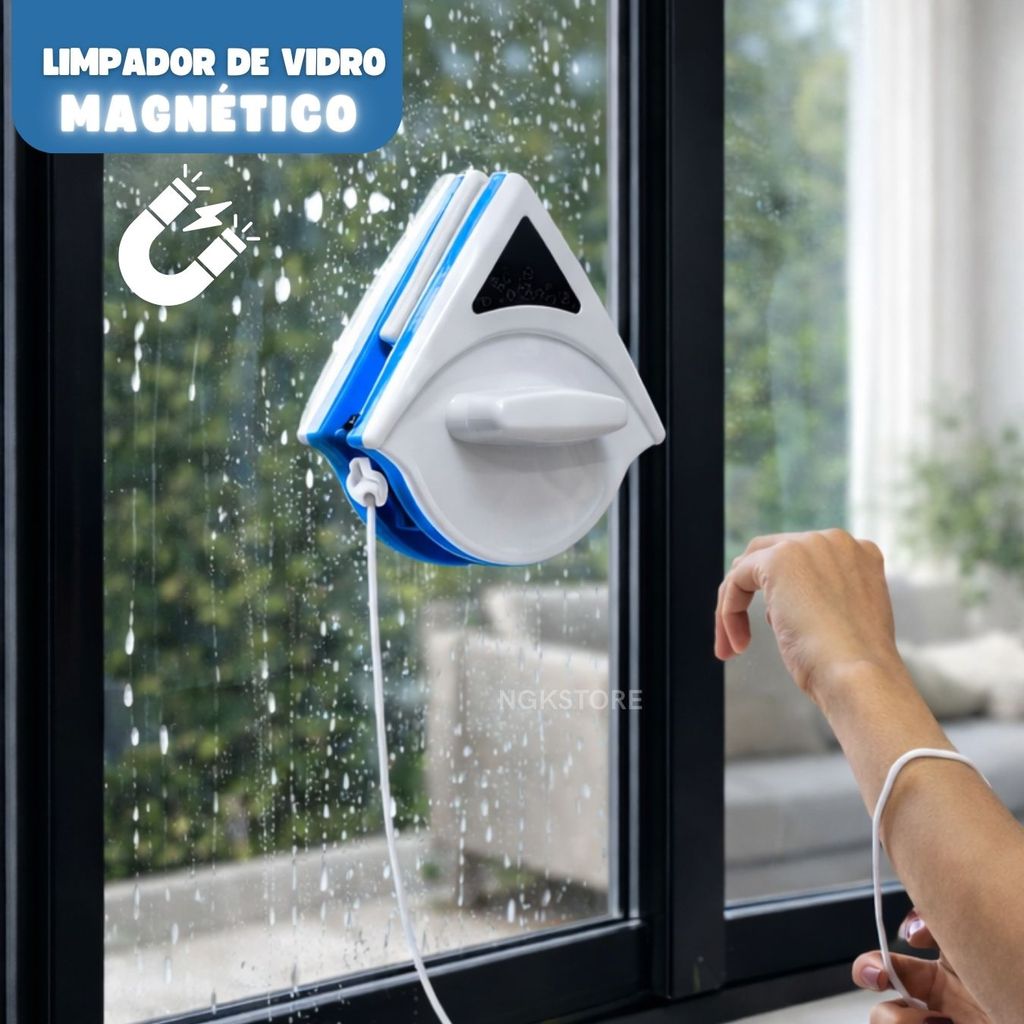 Limpa Vidro Magnético Limpador Magnético Limpa V