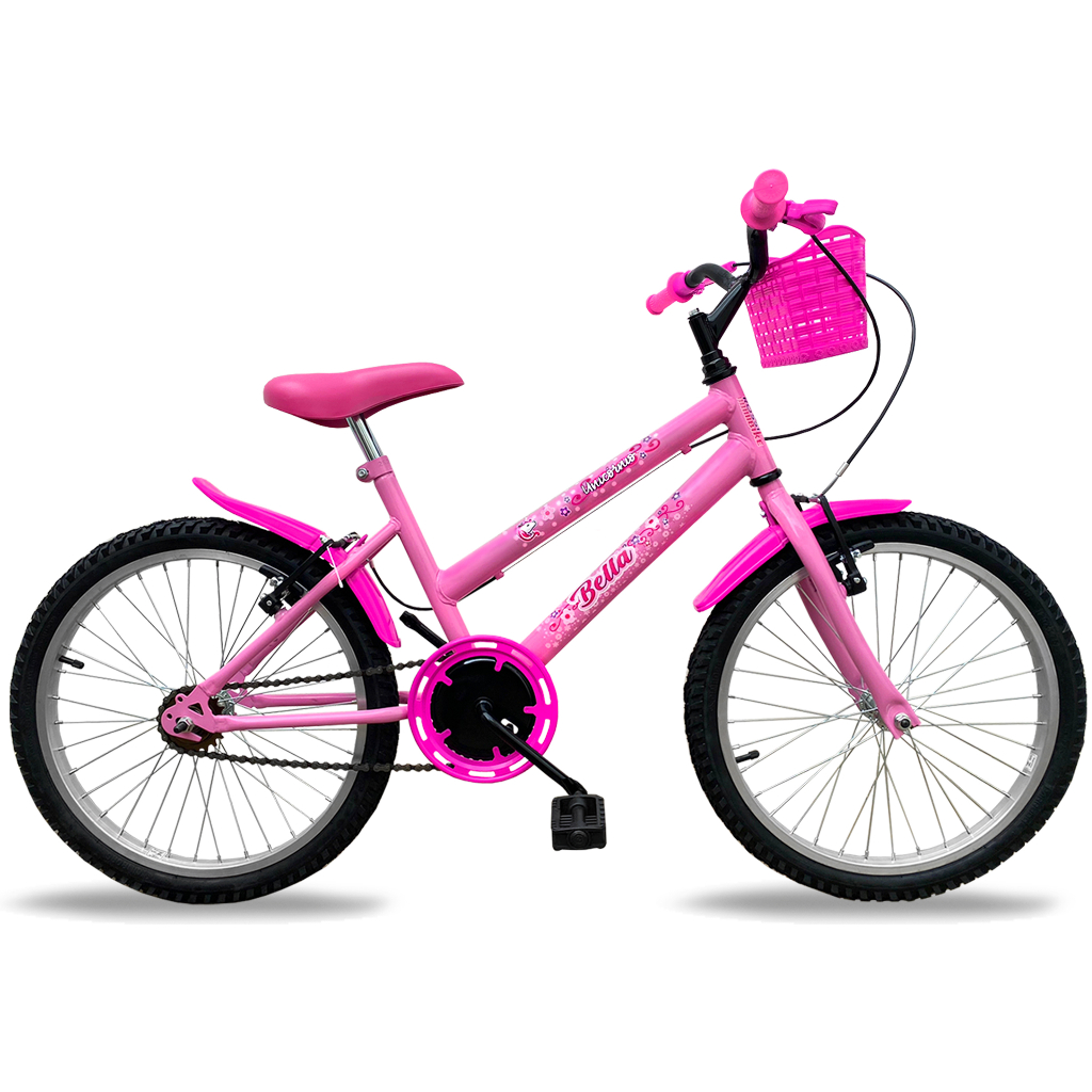 Bicicleta Aro 20 Infantil Feminina Bike Bella Com
