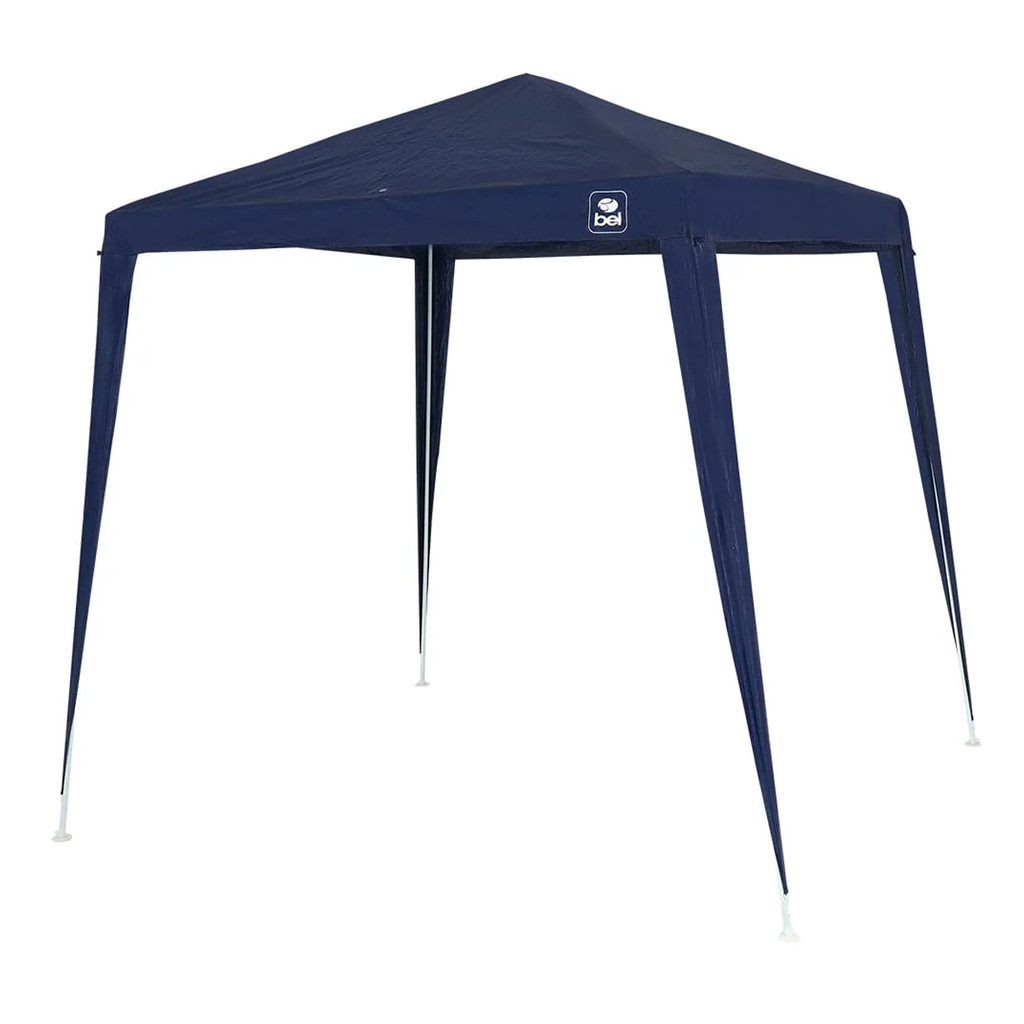 Tenda Gazebo Tubular 2M Polietileno Azul BelFix 30