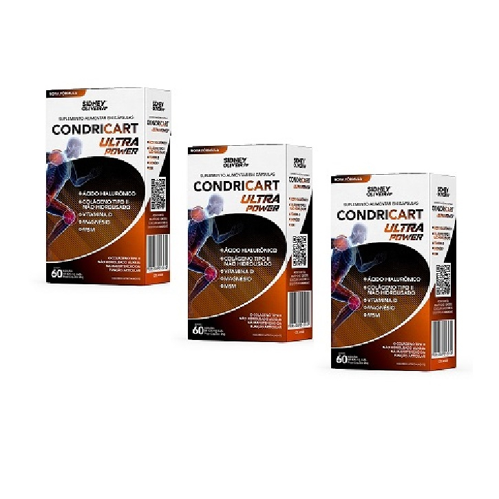 3 CXS COLÁGENO TIPO II + VIT D3 + MAGNÉSIO + ÁC