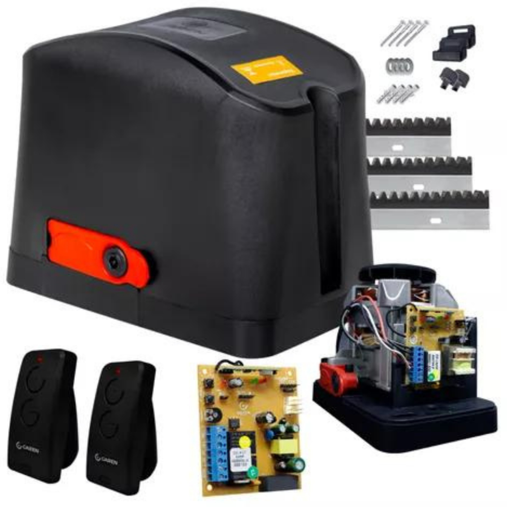 Kit Motor Para Portão Eletrônico Deslizante de C