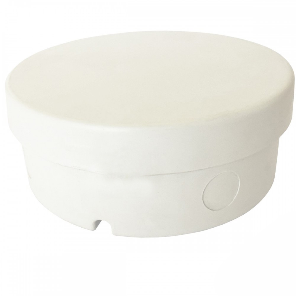 Caixa de Sobrepor CFTV Redonda Branca 12x5cm