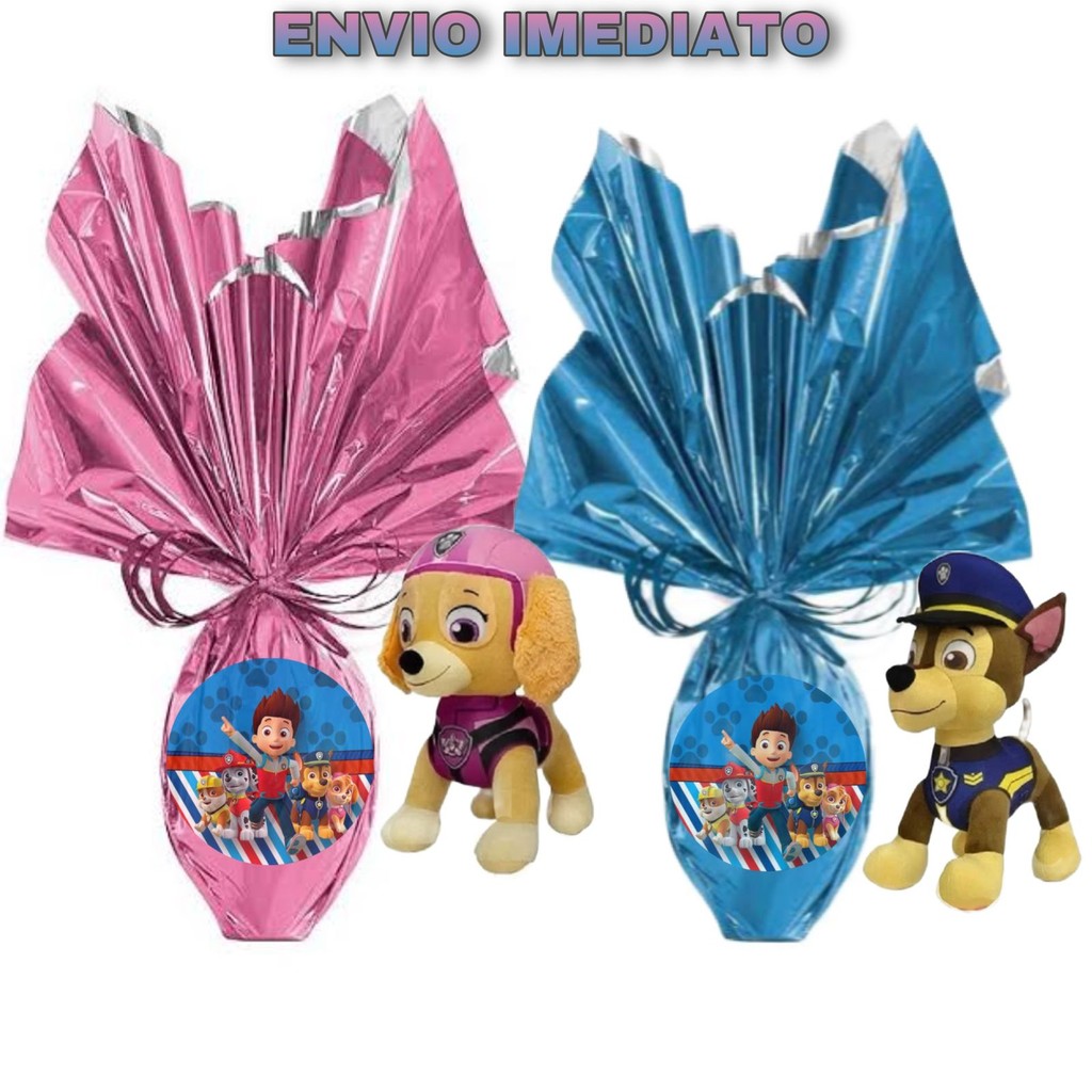 Kit Ovo De Páscoa Patrulha Canina com Pelucia Ao 