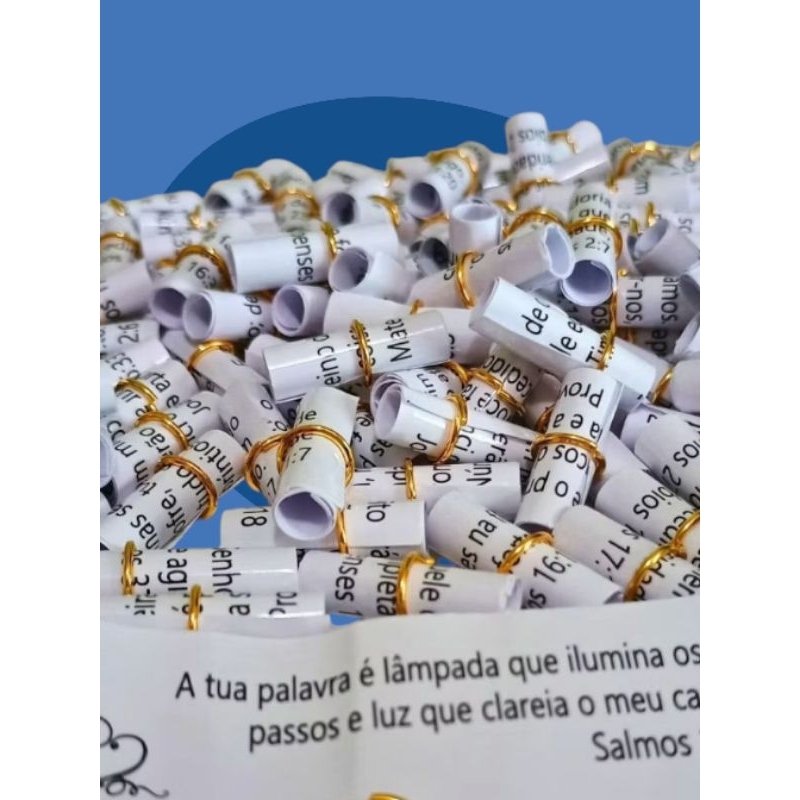 200 Versículos Promessas Enroladas Lembrancinhas 