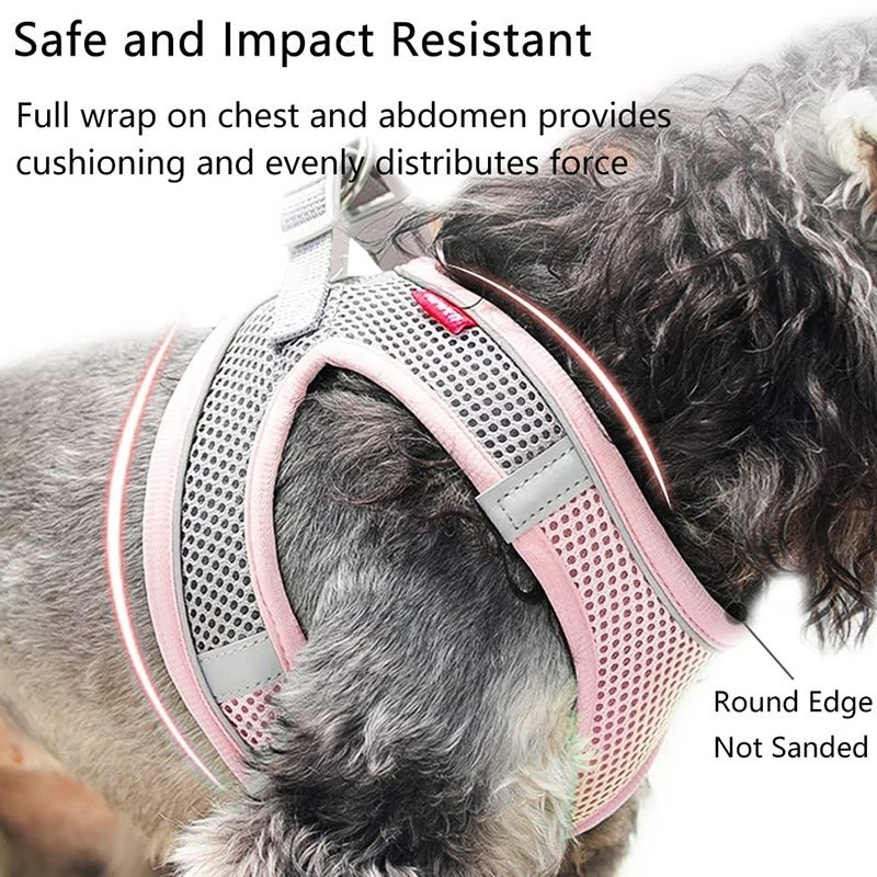 Arnês para cães pequenos e médios, arnês refle