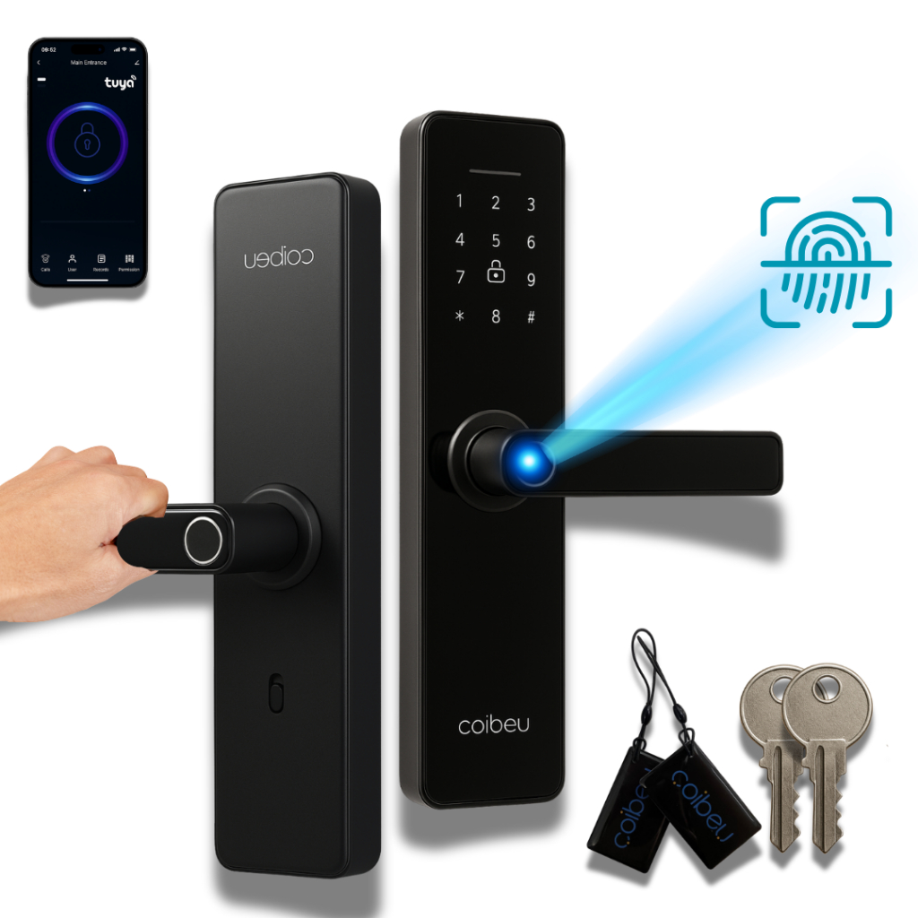 Fechadura Eletrica Eletronica Digital 5 Em 1 Porta