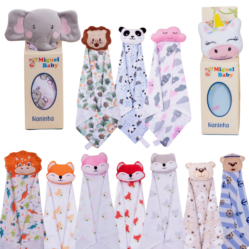 Naninha Para Bebe Bichinhos Paninho Toalinha Para 