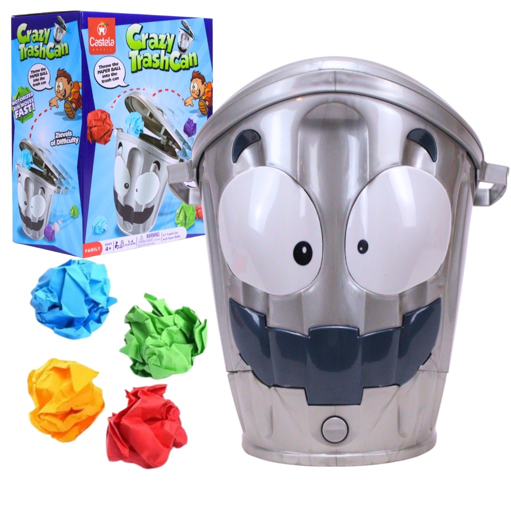 Brinquedo Infantil Jogo Lixeira Maluca Acerte o Li