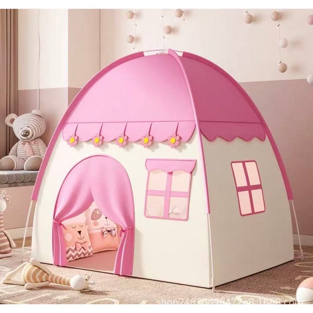 Barraca Casinha Infantil Rosa Flor Grande 1.3M Men