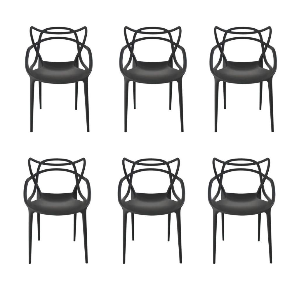 Kit 6 Cadeiras Allegra Jantar Restaurante Bar Igre