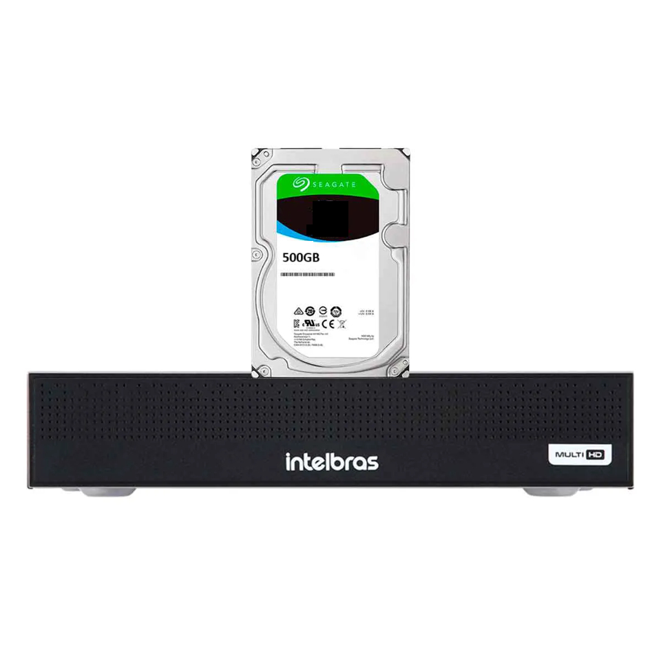 Dvr gravador 8 canais mhdx Full hd intelbras + hd 