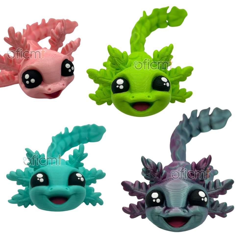 Baby Axolote Articulado Brinquedo Fidget Toy Senso