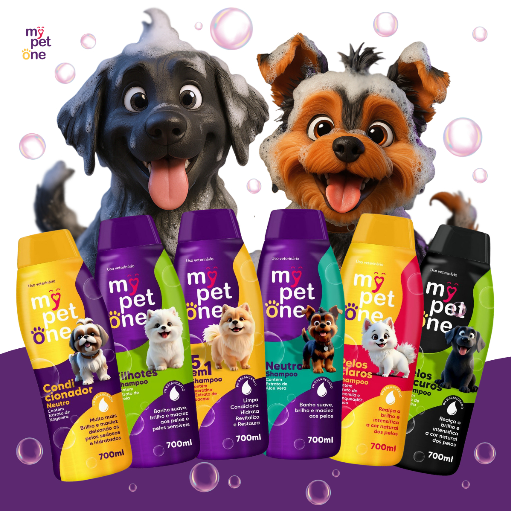 Shampoo e Condicionador Premium 700 mL Cães e Gat