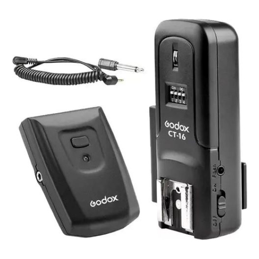 Kit Radio Flash Godox Greika Ct-16 Canais Canon Ni