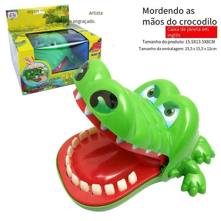 Jogo de desafio de brinquedo de crocodilo, dinossa