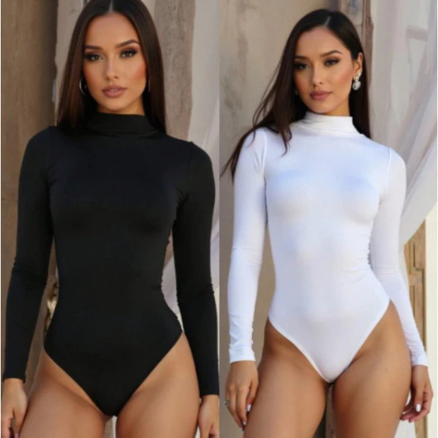 Kit C/3 Body Feminino Gola Alta Segunda Pele Zero 