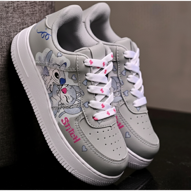 Tênis infantil Stitch Feminino Rosa/ Azul LANÇAM