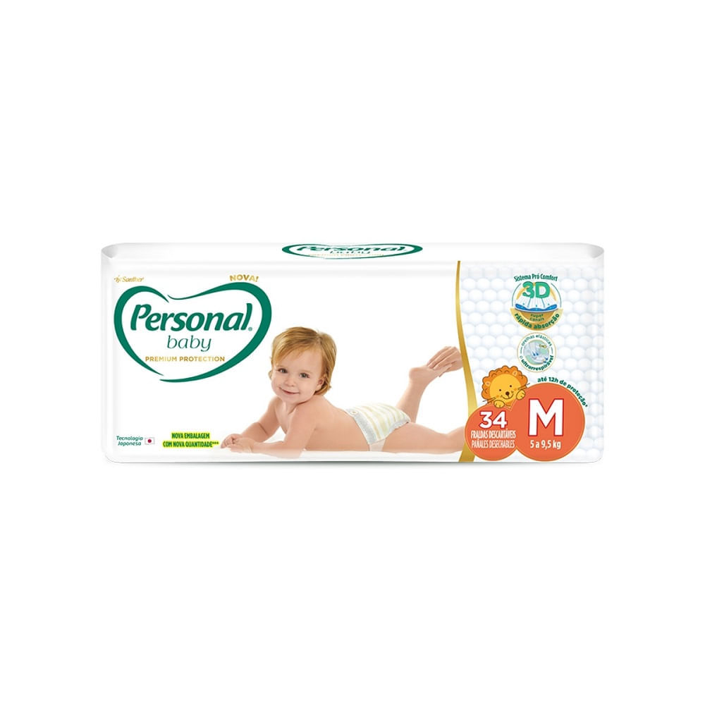 Fralda Descartável Personal Baby Premium Protecti