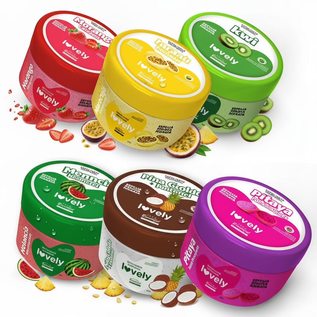 Kit Esfoliantes Corporal Pele Macia Cheiro de Frut