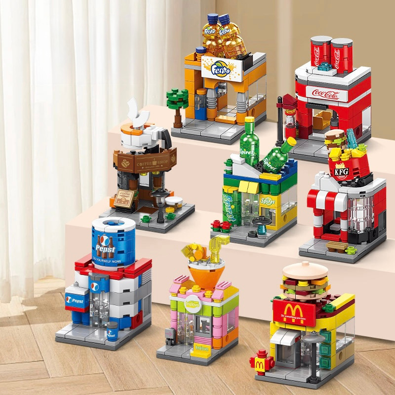 Brinquedo Educativo Mini Blocos  Construção e Co